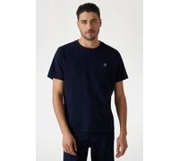 Crew Neck Guess Patch Tee Logo Blue Guess Blue L
