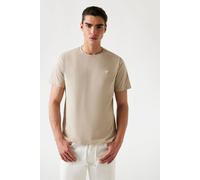 Crew Neck Guess Patch Tee Logo Stone Guess Stone S