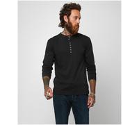 Crew Neck Henley Top