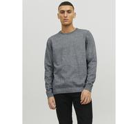 Crew Neck Jumper in Fine Knit blue