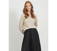 Crew-Neck Jumper in Fine Knit Ecru