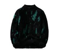Crew Neck Jumpers for Men Uk, Chunky Jumpers for Men Chunky Knitted Pullover Long Sleeve Jumper Casual Top Warm Winter Sweater Pullover Sweaters Mens Waffle Crew Neck Jumper