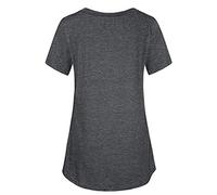 Crew Neck Maternity Short Sleeve Trendy Button Down Solid Nursing Tops for Breastfeeding Shirts for Women Tshirt Maternity Tshirt Casual Plain Breastfeeding Clothes Womens Tops Black