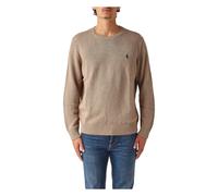 Polo Ralph Lauren Mens Regular Fit Cotton Crew Neck Jumper - Colour: 034 Camel Melange - Size: Small