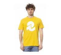 Crew Neck Short Sleeve T-Shirt with Front Logo Print - male - Invicta - T-Shirts - Yellow - XL - Tops XL