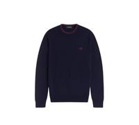Fred Perry Mens Classic Crew Neck Jumper - Black - Size Large