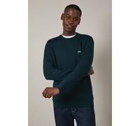 Men's Lacoste Organic Brushed Cotton Jogger Sweatshirt Size 3 - S Midnight Blue