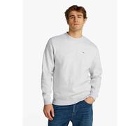 Tommy Jeans Mens Tjm Reg Flag Fleece Crew Dm0dm20741pj4003 Pullover Sweatshirt, Grey (Silver Grey Heather), M UK