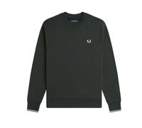 Crew Neck Sweatshirt - male - Fred Perry - Sweatshirts - Green - L - Sweatshirts & Hoodies L