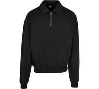 Urban Classics Men's Shirt Collar Crew, Black, XXL