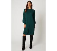 Crew Neck Swing Jumper Dress Wallis Green S