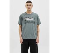 JACK & JONES Mens O-Neck Short Sleeve T-Shirt Regular Fit Casual Cotton Tee Top for Everyday Wear, UK Sizes S to 3XL