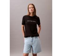 Calvin Klein Jeans Graphic Intense Short Sleeve T-shirt Black XS Woman