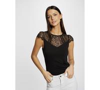 Crew Neck T-Shirt with Short Sleeves Black