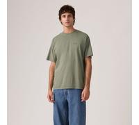Crew Neck T-Shirt with Short Sleeves Grey Green