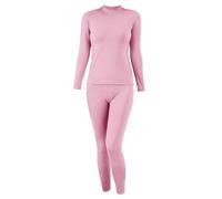 Crew Neck Top & Bottom Ladies Thermal Underwear Set Soft Clothes Warm Sweater Thread Tops & Long Johns Fleece Lined Leggings For Winter Indoor Outdoor Loungewear Multifunctional Home Costume