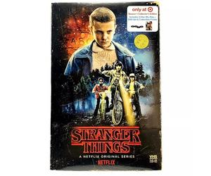 Crew of Stranger Things Box Season 1 DVD & Blu Ray Exclusive VHS Retro Package with Poster + Puzzle Netflix Series 2 items Hawkins Set