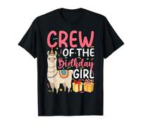 Crew of the Birthday Girl Llama Birthday Party T-Shirt