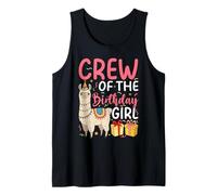 Crew of the Birthday Girl Llama Birthday Party Tank Top