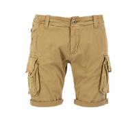 Crew Short - male - Alpha Industries - Casual Shorts - Beige - W33 - Shorts W33
