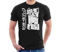 Crew Smoking Cowboy Bebop Men's T-Shirt Black