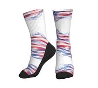 Crew Socks for Women Men Athletic - American flag Moisture Wicking Running Socks/Outdoor Recreation Mid-Calf