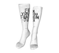 Crew Socks Fuck You You Fucking Fuck Calf Sock Long Walking Sock Soft Running Socks For Work Travel Sport 50CM
