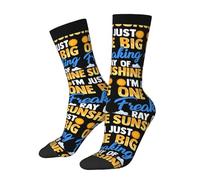 Crew Socks I'M Just A Freaking Ray Of Sunshine Sport Sock Funky Athletic Stocking Versatile Mid-Calf Sock Trainer Forcycling Funny Gifts