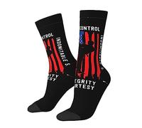 Crew Socks Taekwondo Us Flag Mid-Calf Sock Breathable Running Stocking Soft Sport Sock For Cycling Birthday Gift Trainer