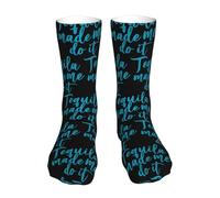 Crew Socks Tequila Made Me Do It Running Stocking Unisex Running Socks Breathable Athletic Stocking For Cycling Tennis Birthday Gift