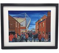 Crewe Alex, Gresty Road Football Stadium. Framed, Professionally Printed Alexandra Memorabilia Giclee Art Print.