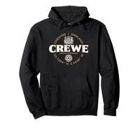 Crewe Cheshire England Coordinates Label 2C Pullover Hoodie
