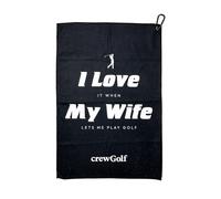 CrewGolf Funny Golf Gifts for Men, Joke Golf Towel