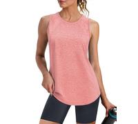 Crewhpo Womens Athletic Vest Quick Dry Mesh Back Tank Tops Running Shirts