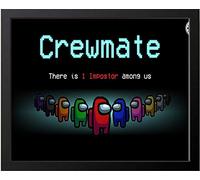 Crewmate Among Us Poster Framed or Unframed Glossy Poster