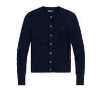 Crewneck Cable-Knit Cardigan L