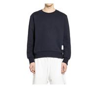 Crewneck Pullover W/ Center-Back RWB Stripe IN CLA - male - Thom Browne - Sweatshirts - Blue - M - Sweatshirts & Hoodies M