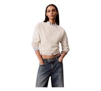 Crewneck Sweatshirt- female- Calvin Klein Jeans- Sweatshirts- Beige- M- Sweatshirts & Hoodies M