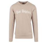 Crewneck sweatshirt Mister Tee Los Angeles Wording Beige XS