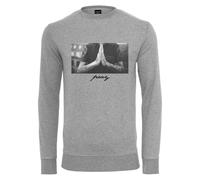 Crewneck sweatshirt Mister Tee Pray Gris XL