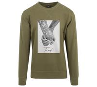 Crewneck sweatshirt Mister Tee Trust 2.0 Vert M