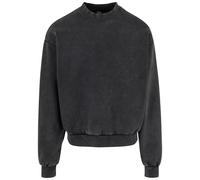 Urban Classics Sweatshirt Acid Washed Crew Men's Black L