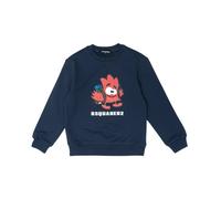 Crewneck Sweatshirt with Front Print - unisex - Dsquared2 - Kids Sweatshirts - Blue - 8 Y - Kids 8 Y