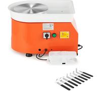 CREWORKS 350W Electric Pottery Wheel, 25cm Turntable Potter's Wheel for Kids Adults, Adjustable Speed Pottery Clay Shaping Machine with F...
