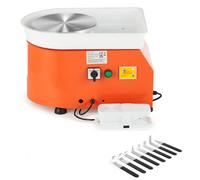 CREWORKS 350W Electric Pottery Wheel, 25cm Turntable Potter's Wheel for Kids Adults, Adjustable Speed Pottery Clay Shaping Machine with Foot Pedal