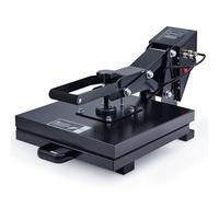 CREWORKS 38x38cm Heat Press Machine for T Shirt, 15"x15" Heat Press with Digital Control Dual Heating Tubes, Multipurpose Heat Transfer Machine for Pillows Mouse Pads Tote Bags