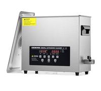 CREWORKS 6L Digital Ultrasonic Cleaner, 1.6 gal. Ultrasonic Cleaning Machine with Degas & Gentle Modes, 180W Professional Ultrasound Cleaner with 300W Heater and Timer for Glasses