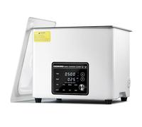 CREWORKS Digital Ultrasonic Cleaner, 10L 240W Quiet Ultrasonic Cleaning Machine with Degas Mode and 7 Oscillation Levels, Professional Ultrasound Cleaner with 3 Modes 300W Heater & Timer for Home Use