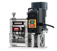 CREWORKS Electric Wire Stripper for 1.5-30 mm Copper Wires, 5 Channel Automatic Cable Stripping Machine for 0.06-1.2 Inch Scrap Wires, Cable Stripper Power Tool for Electrician Home Workshop Recycling