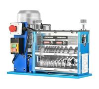 CREWORKS Electric Wire Stripping Machine 370W Automatic Cable Stripping Machine 1.5mm ~ 38mm Cable Stripper Copper Recycle Wire Stripper with 11 Multi-Holes